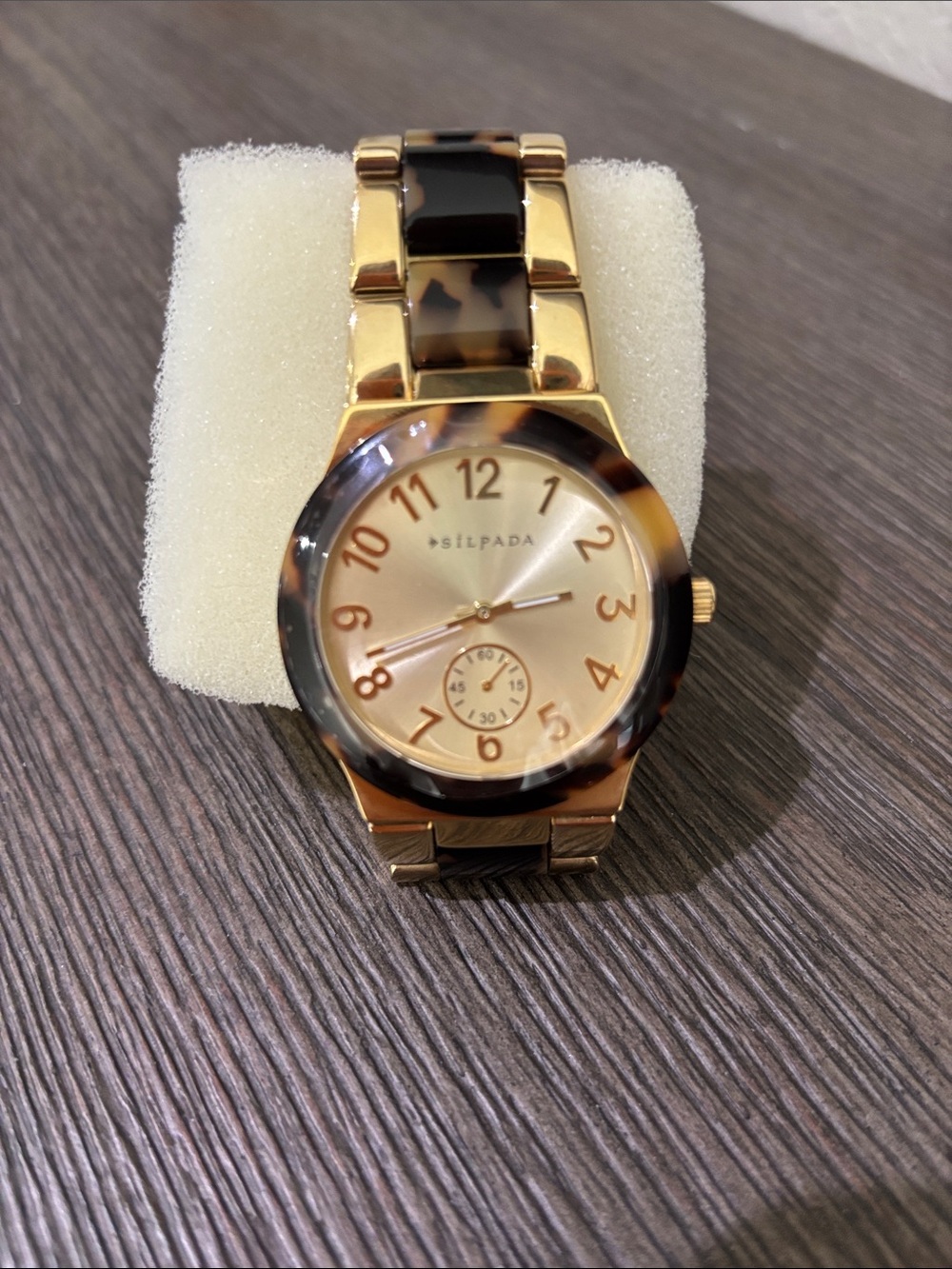 NEVER worn Silpada Gold and Tortoiseshell Women’s Bracelet Watch
